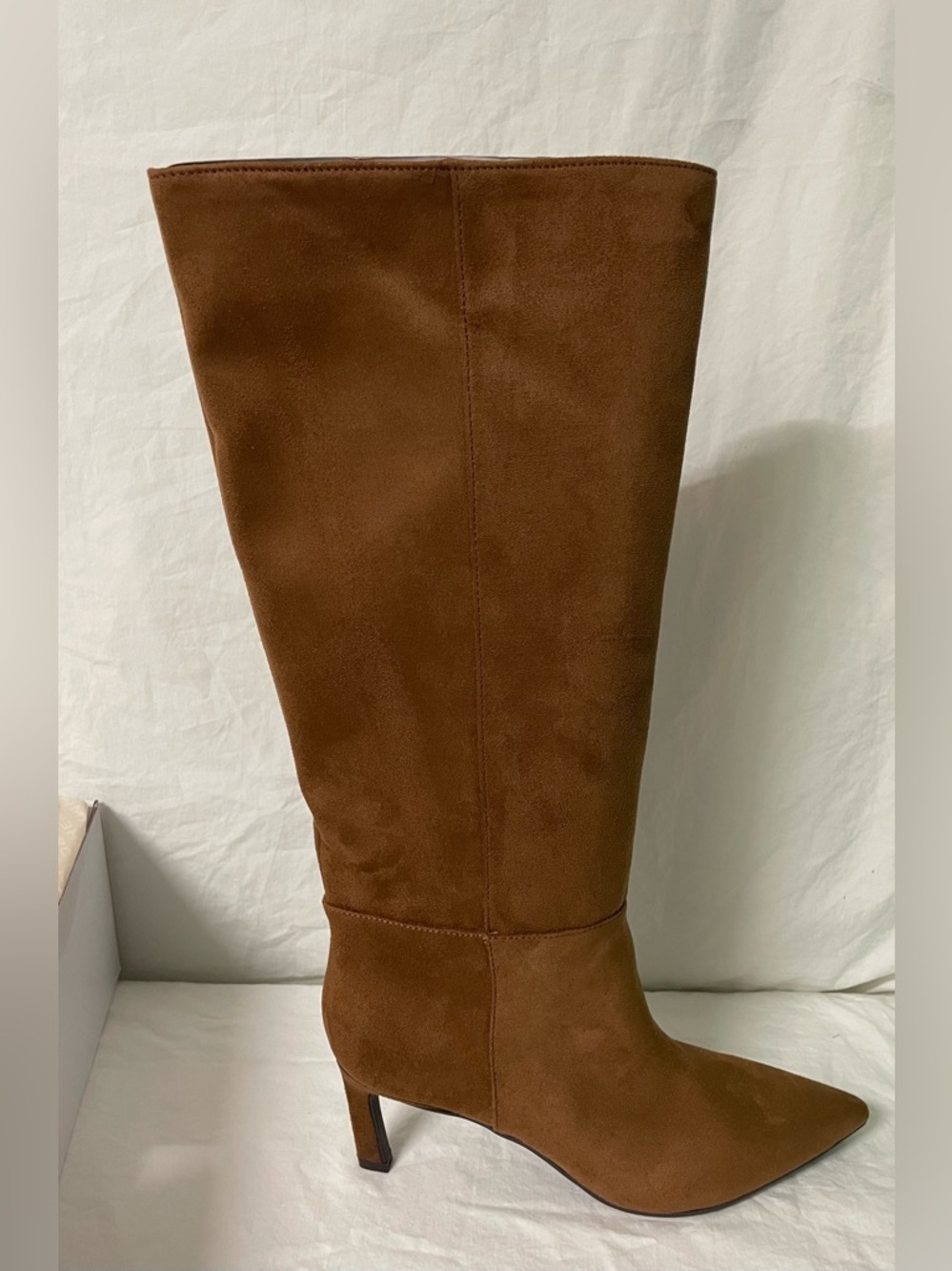 Marc Fisher Brown Suede Over-the-Knee Stiletto Boots